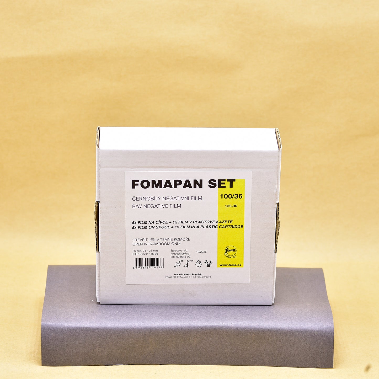 35MM - FOMAPAN 100 - 135 set,6x film 35mm/36 on shool + 1 cartridge